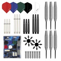 Masquedardos Pack Dardo Accessory Kit 90 Mission Darts Punte di acciaio Bx132