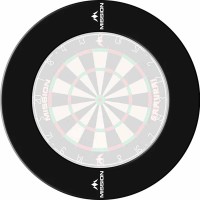 Masquedardos Dartboard Surrounds Černý Logo Mission Darts Černý Su051