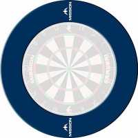 Masquedardos Dartboard Surrounds Black Logo Mission Darts Blue Su053