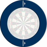 Masquedardos Dartboard Surrounds Black Logo Mission Darts Blue Su053