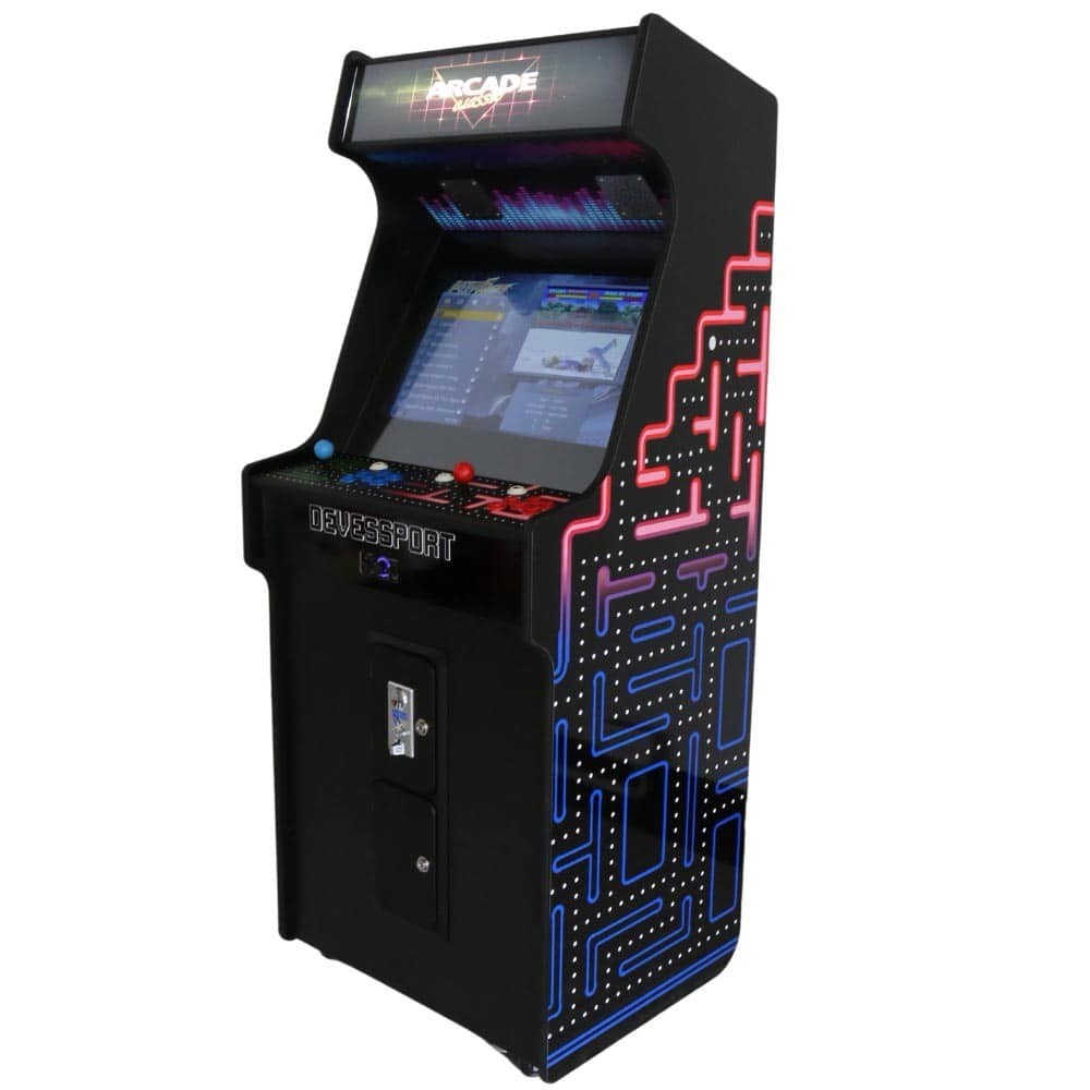 Masquedardos Großer Arcade-Pacman-Arcade-Automat, 182 cm, 26 Zoll, 2 Spieler, 6000 Spiele, 3722