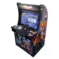 Masquedardos Großer Arcade-Gotham-Arcade-Automat, 128 cm, 26 Zoll, 2 Spieler, 6000 Spiele, 3723