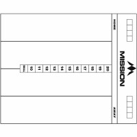 Masquedardos Table Mission Darts Whiteboard Cricket white Mb07