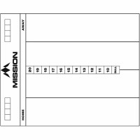 Masquedardos Table Mission Darts Whiteboard Cricket white Mb07