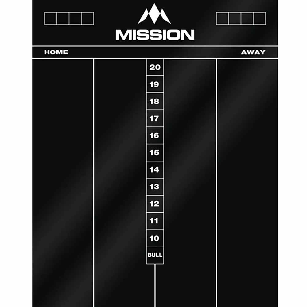 Masquedardos Table Mission Darts Whiteboard cricket black Mb06