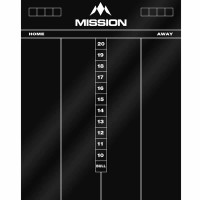 Masquedardos Taulu Mission Darts Whiteboard Cricket Musta Mb06