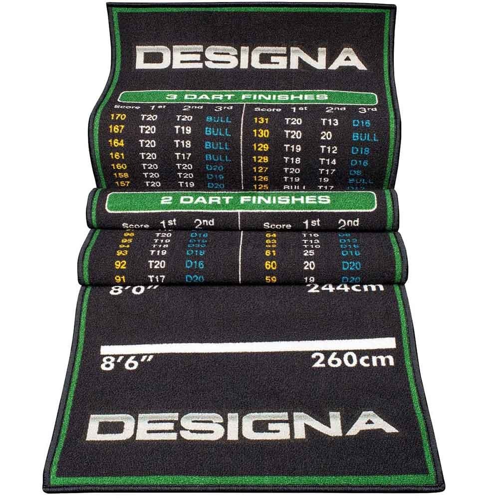 Masquedardos Chránič Suelo Designa Checkouts Non Slip Back Verde 290cmx60cm Mat19