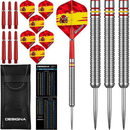 Masquedardos Fléchettes conçues Patriot X Darts Espagne 90% 22G D0735