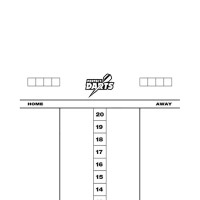 Masquedardos Perfectdarts Darts Cricket White Board Pdsco01