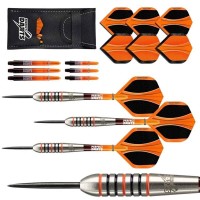 Masquedardos Darts Perfect Darts Solarfox 3 Torpedo Nero Arancione 90% 24g D3552