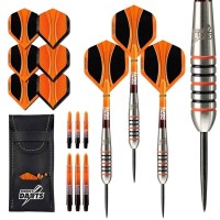 Masquedardos Darts Perfect Darts Solarfox 3 Torpedo Black Orange 90% 22g D3551