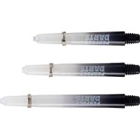 Masquedardos Perfectdarts Shafts két tónusú fekete füst hosszú S1209