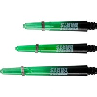 Masquedardos Cañas Perfectdarts Dos Tonos Negro Verde Larga S1203