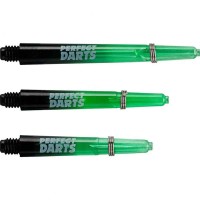 Masquedardos Cañas Perfectdarts Dos Tonos Negro Verde Larga S1203