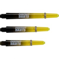 Masquedardos Cañas Perfectdarts Dos Tonos Negro Amarillo Larga S1212