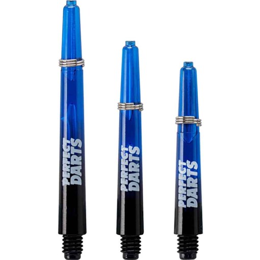 Masquedardos Perfectdarts Shafts Two Tone Black Blue Long S1197