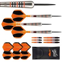 Masquedardos Dardos Perfect Darts Solarfox 2 Bomb Negro Naranja 90% 24g D3548