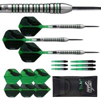 Masquedardos Dardos Perfect Darts Black Grenade Ringed Negro Verde 90% 23g D3568