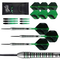 Masquedardos Dardos Perfect Darts Black Grenade Ringed Negro Verde 90% 23g D3568