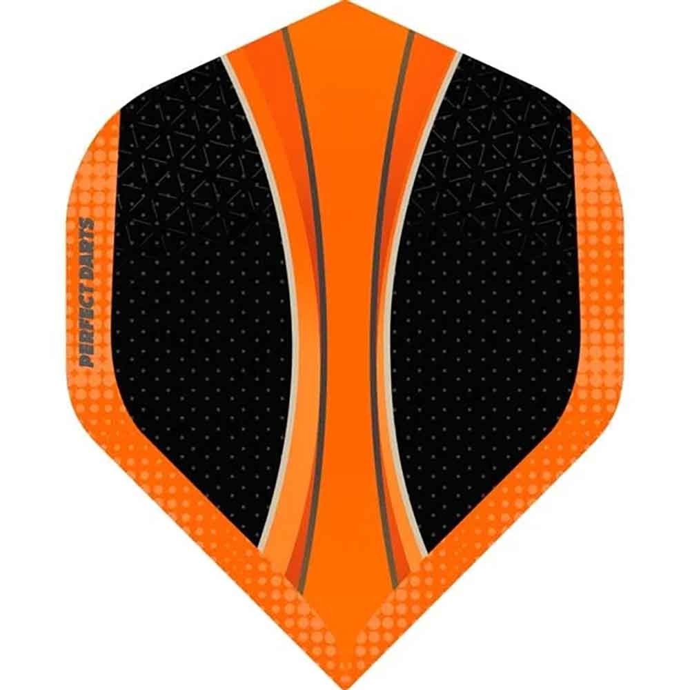 Masquedardos Perfect Darts Solarfox No2 Std Flights Black Orange F3249