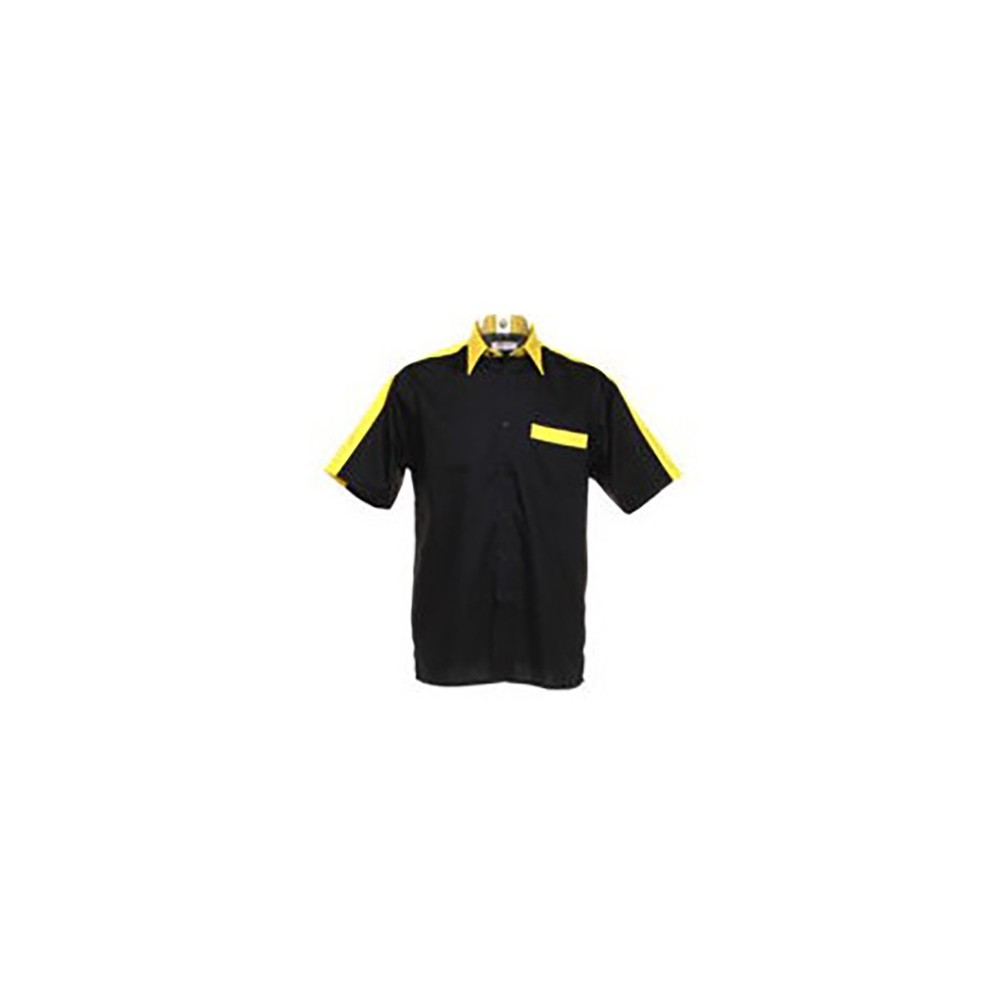 Masquedardos Professional Dart Shirt Black and Yellow S Kk175na-s