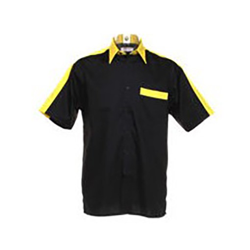 Masquedardos Professional Dart Shirt Black and Yellow S Kk175na-s