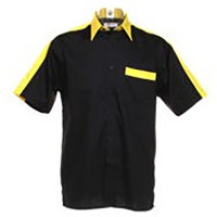 Masquedardos Professional Dart Shirt Black and Yellow S Kk175na-s