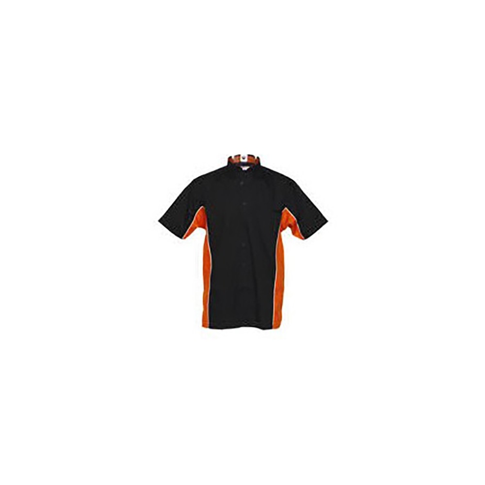 Masquedardos Camicia sportiva Dart nera e arancione M Kk185nn-m