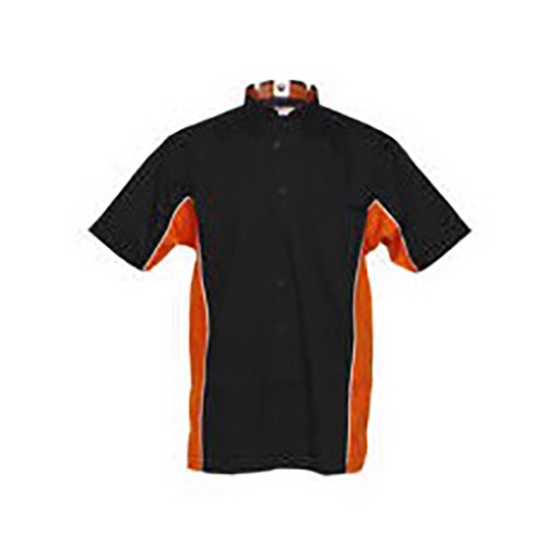 Masquedardos Camicia sportiva Dart nera e arancione M Kk185nn-m