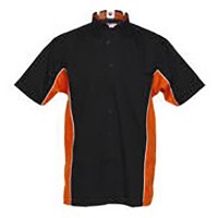 Masquedardos Camicia sportiva Dart nera e arancione M Kk185nn-m