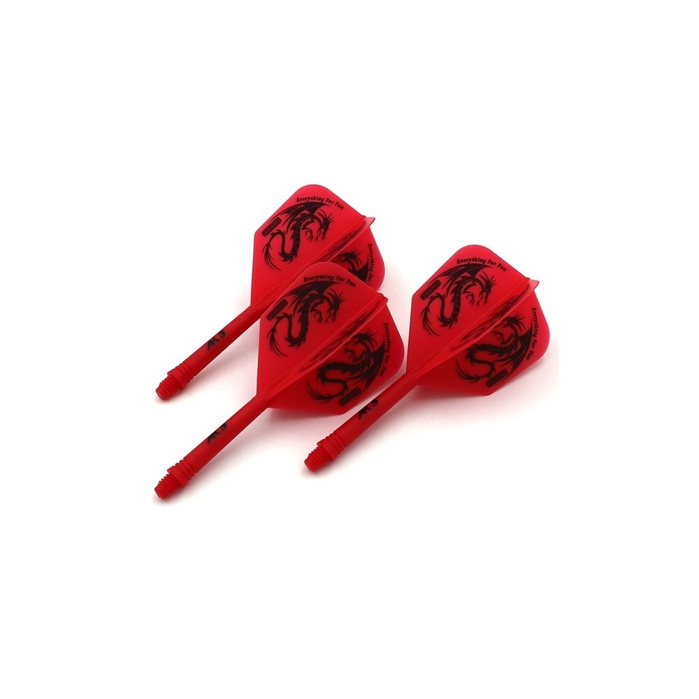 Masquedardos Plumas Cuesoul Integrate Flights Ak5 Teardrop Shape Dragon Red Ak5-jl4