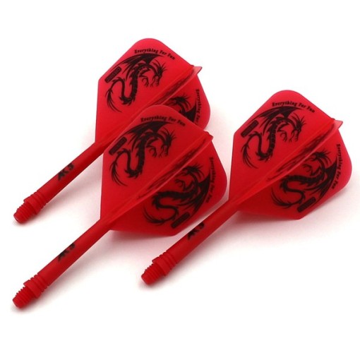 Masquedardos Feathers Cuesoul Integrate Flights Ak5 Teardrop Shape Dragon Red Ak5-jl4