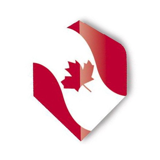 Masquedardos Feathers Unicorn Darts Standard Master Flag of Canada Canada