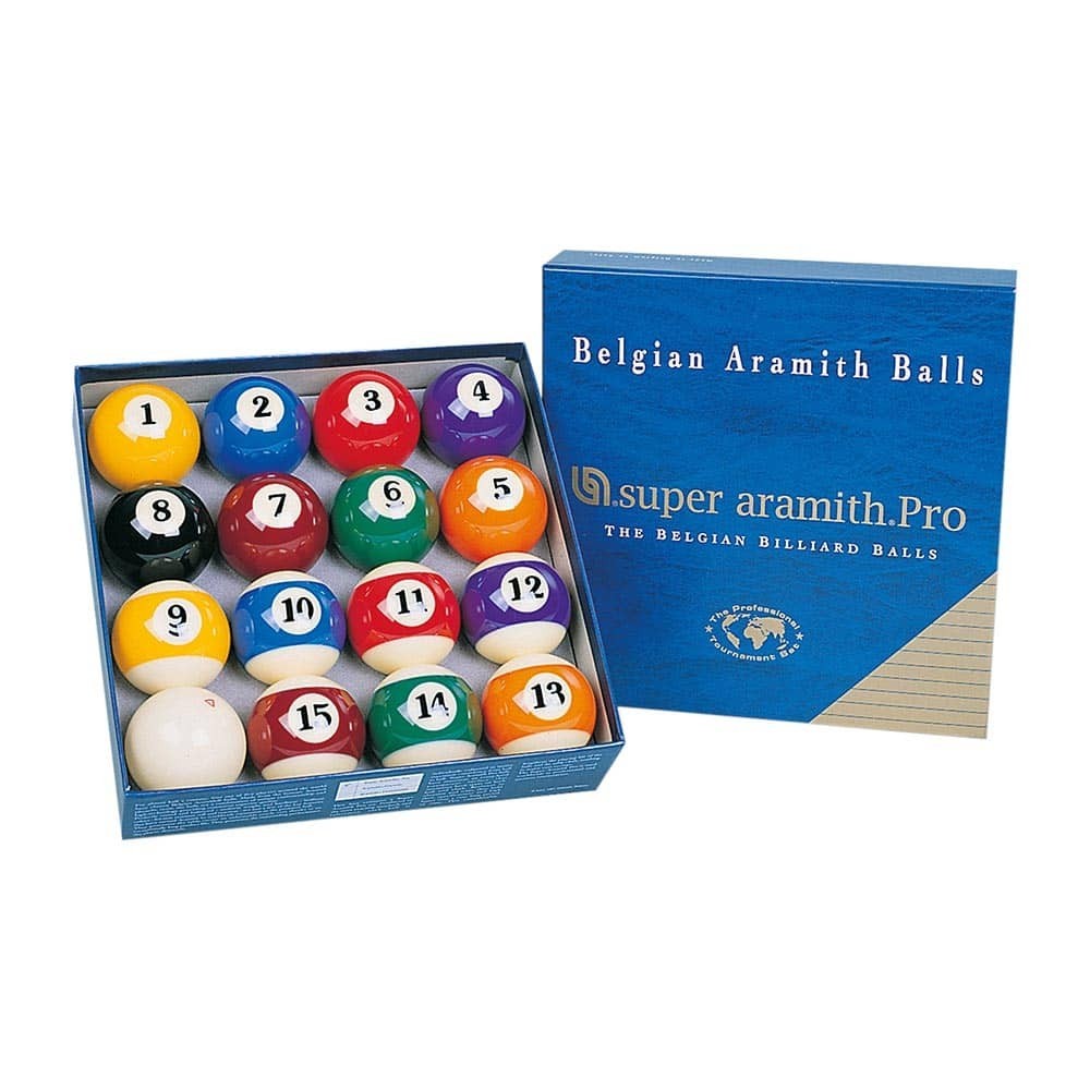 Masquedardos Jogo de bilhar americano Aramith Super Pro 57.2mm 70.032.57.0