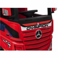 Masquedardos Camión Eléctrico Mercedes Actros Rojo Para Niños Hl358