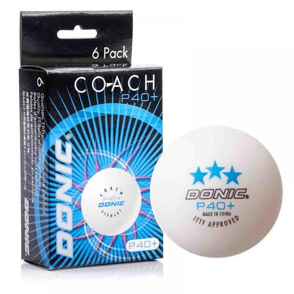 Masquedardos Fußball Ping Pong Donic P40+ 6 Einheit Coach 550275