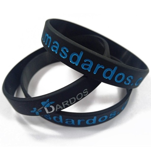 Masquedardos Bracelet en silicone noir Masdardos P-mdn