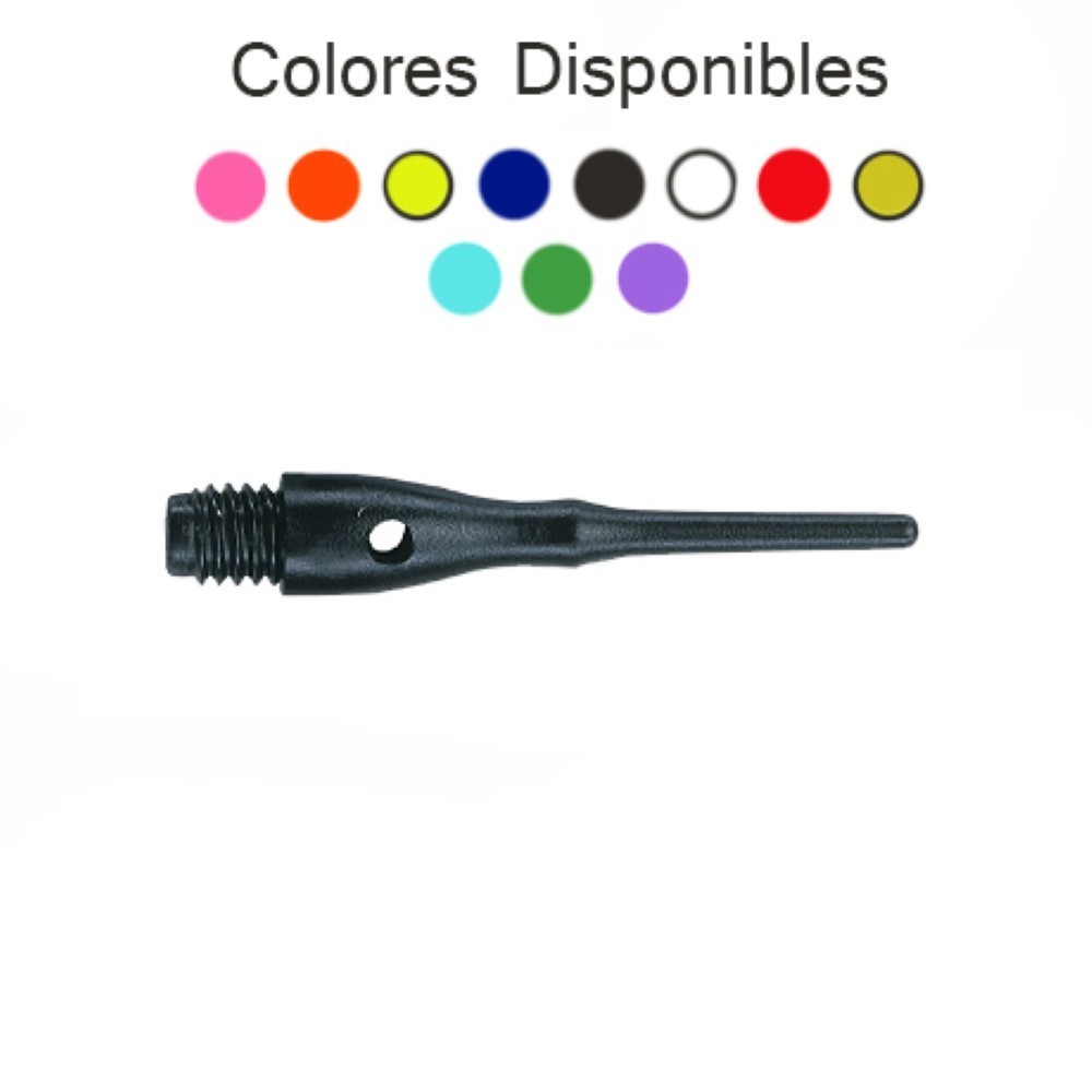 Masquedardos Dart points Unicorn Darts Contour 2ba 27mm one hundred units. 40027 Rose Neon (100 units) 14097