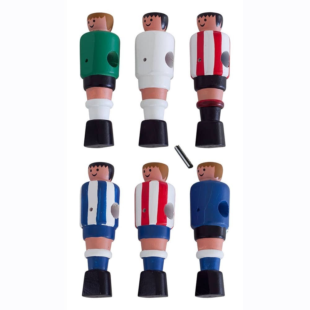 Masquedardos Players wooden for bar 14mm football in wood green goalkeeper 23305 11014