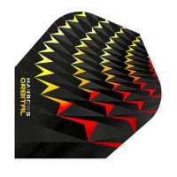 Masquedardos Piume Harrows Darts Flights Orbital Giallo Rosso 4800