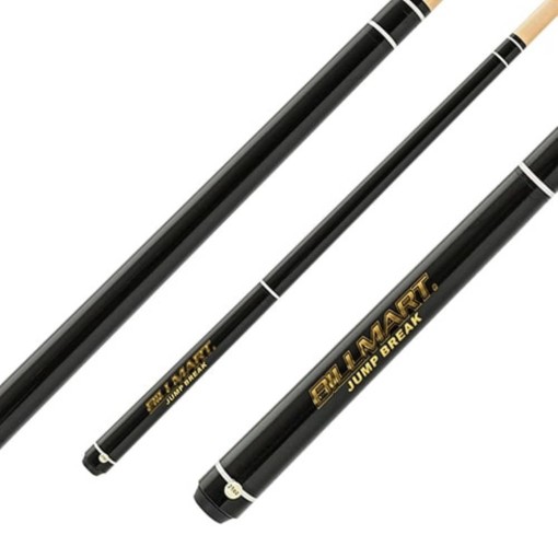 Masquedardos Billmart Break Jump Classic Black Billiard Cue with Quick Release Gasket 13mm 19oz 20041573-19oz