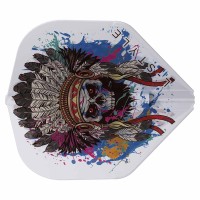 Masquedardos Шампанско Flights L-style L1ez Standard Chief Skull Clear White Feathers