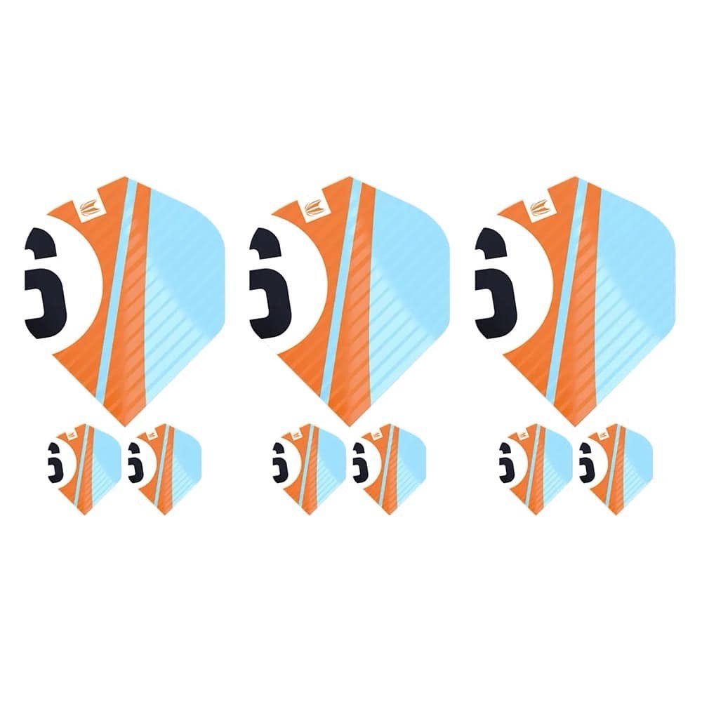 Masquedardos Plumas Target Chicane Pro.ultra Orange Flights (3 Sets) No.2 Standard 337213