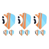 Masquedardos Plumas Target Chicane Pro.ultra Orange Flights (3 Sets) Ten-x Shape Mini 337215