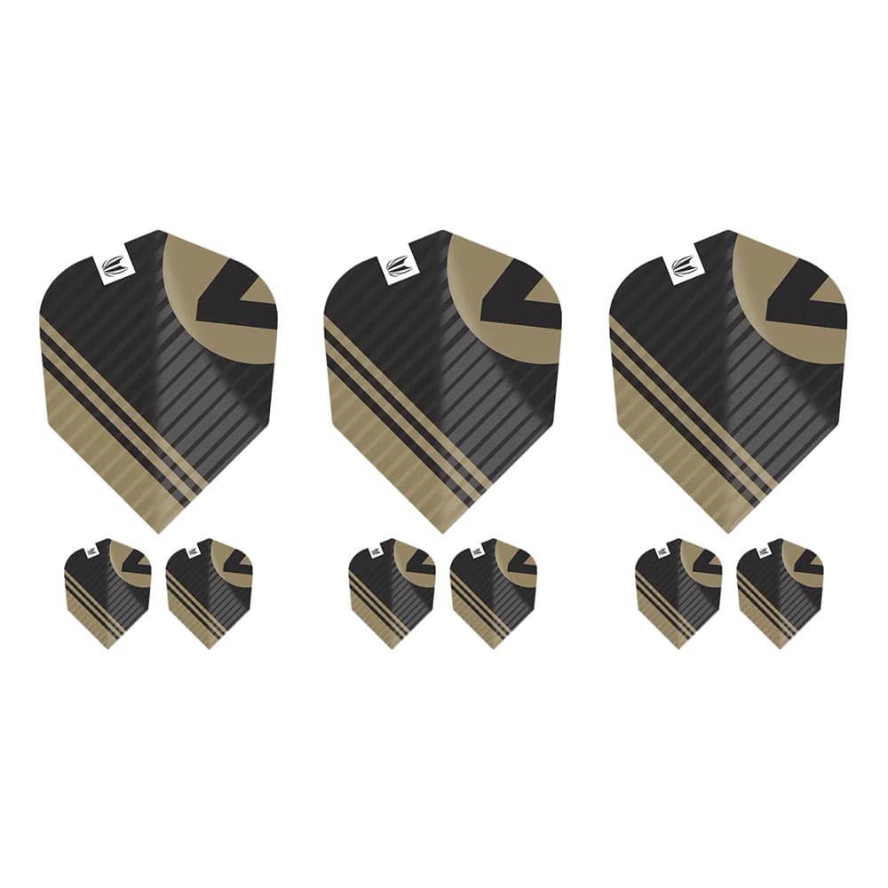 Masquedardos Plumas Target Chicane Pro.ultra Black Flights (3 Sets) No.6 Shape 337220