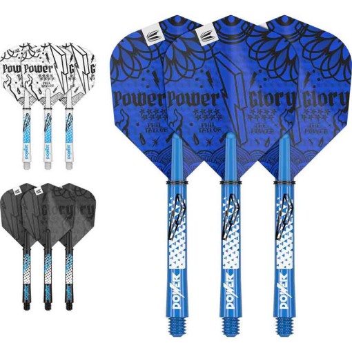 Masquedardos Feathers Target Phil Taylor The Power Ink (3 Sets) Feathers + Cane Medium 420009