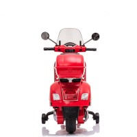 Masquedardos Červený elektrický motocykl Vespa 3-6 let 12v 7692