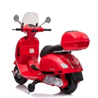 Masquedardos Červený elektrický motocykl Vespa 3-6 let 12v 7692