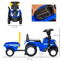 Masquedardos New Holland Tractor Ride-On Blue 7665