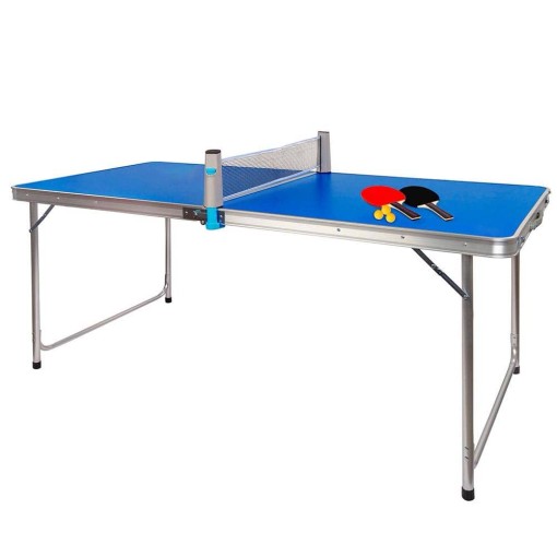 Masquedardos Mesa De Ping Pong Plegable 120x60x70 Con Raquetas Y Pelotas 4730